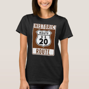 Historische Route 20 Amerikas längste Autobahn T-Shirt