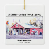 Historische Route 66 Arizona Allgemeiner Store Was Keramikornament (Rückseite)