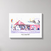 Historische Route 66 Arizona Allgemeiner Store Was Leinwanddruck (Vorderseite)
