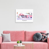 Historische Route 66 Arizona Allgemeiner Store Was Leinwanddruck (Insitu (Wohnzimmer))