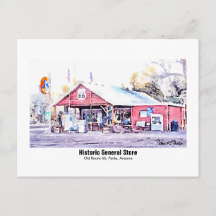 Historische Route 66 Arizona Allgemeiner Store Was Postkarte