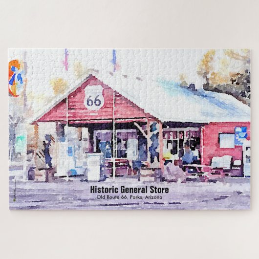Historische Route 66 Arizona Allgemeiner Store Was Puzzle (Horizontal)