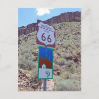 Historische Route 66 Arizona Postkarte!