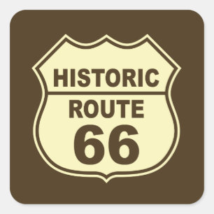 Historische Route 66 Aufkleber