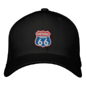 Historische Route 66 Bestickte Baseballkappe (Vorderseite)