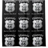 Historische Route 66 — Duschvorhang (Vorderseite)