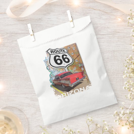 Historische Route 66 Geschenktütchen (Ausgeschnitten)