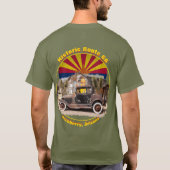 Historische Route 66 Hackberry, Arizona Back Desig T-Shirt (Rückseite)