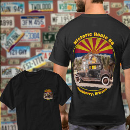 Historische Route 66 Hackberry, Arizona Front Back T-Shirt