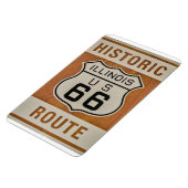 Historische Route 66 in Illinois Magnet (Linke Seite)