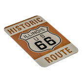 Historische Route 66 in Illinois Magnet (Rechte Seite)