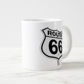 Historische Route 66 Jumbo-Tasse (Vorderseite Rechts)