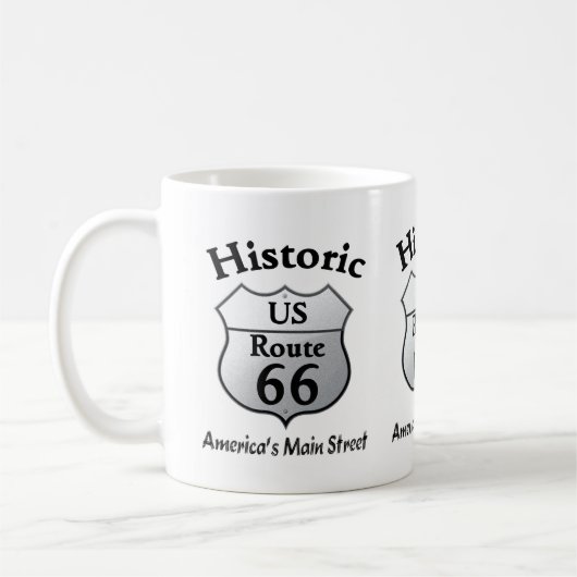 Historische Route 66 Kaffeetasse (Links)