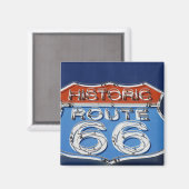 Historische Route 66 Magnet (Vorderseite/Rückseite)