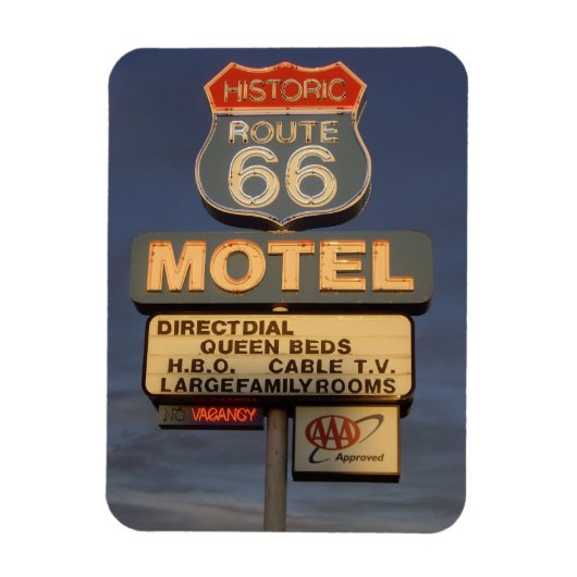 Historische Route 66 Magnet (Vertikal)