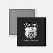Historische Route 66 — Magnet (Vorderseite/Rückseite)