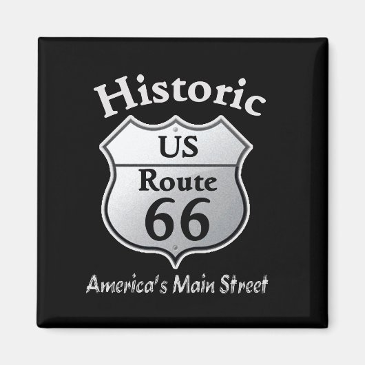 Historische Route 66 Magnete Magnet (Vorne)