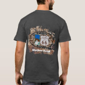 Historische Route 66 Mutterstrasse Oatman Arizona T-Shirt (Rückseite)