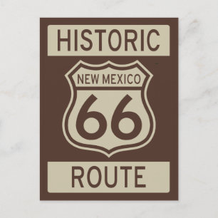 Historische Route 66 New Mexico Postkarte