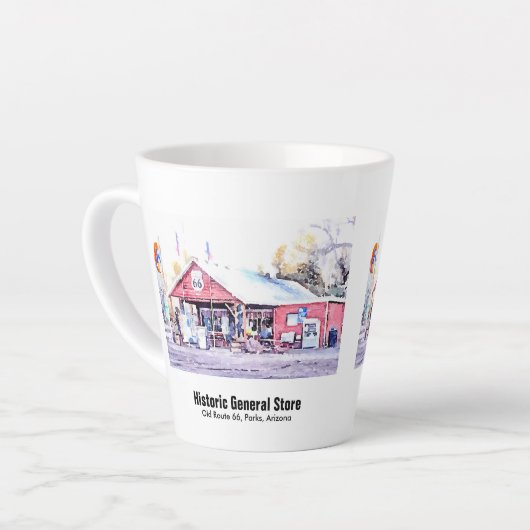 Historische Route 66 Parks Arizona Allgemeiner Sto Milchtasse (Linke Ecke)