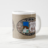 Historische Route 66 ~ Parks, Arizona Jumbo-Tasse (Vorderseite Rechts)