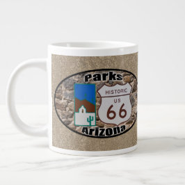 Historische Route 66 ~ Parks, Arizona Jumbo-Tasse
