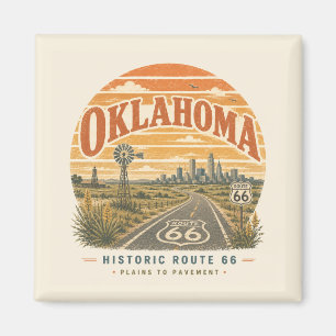 Historische Route 66 Plains Art Oklahoma City Magnet