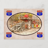 Historische Route 66 Postkarte (Vorderseite)