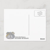 Historische Route 66 Postkarte! Postkarte (Rückseite)