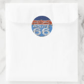 Historische Route 66 Runder Aufkleber (Tasche)