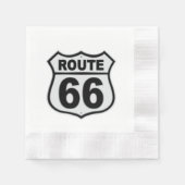 Historische Route 66 Serviette (Vorderseite)