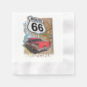 Historische Route 66 Serviette