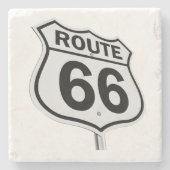 Historische Route 66 Steinuntersetzer (Vorderseite)