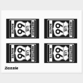 Historische Route 66 Stickers (Blatt)