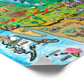 Historische Route 66 USA Poster (Ecke)