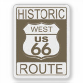 Historische Route 66, West-Binder Aufkleber (Vorderseite)
