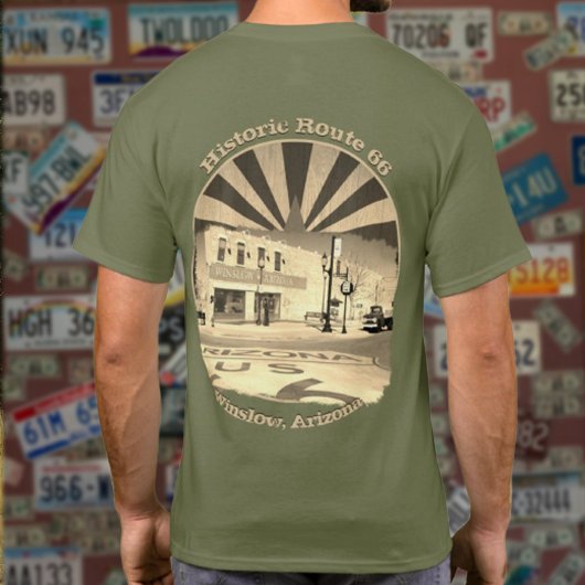 Historische Route 66 Winslow Arizona Zurück in die T-Shirt