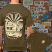 Historische Route 66 Winslow Arizona Zurück in Sep T-Shirt