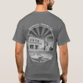 Historische Route 66 Winslow Arizona Zurück T-Shirt (Rückseite)