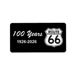 Historische Route 66 zum 100-jährigen Jubiläum Adressaufkleber