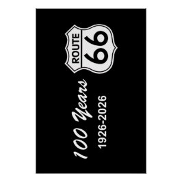 Historische Route 66 zum Centennial-Jubiläum Poster