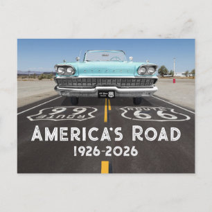 Historische Route 66 zum Centennial-Jubiläum Postkarte