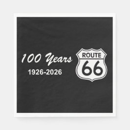 Historische Route 66 zum Centennial-Jubiläum Serviette