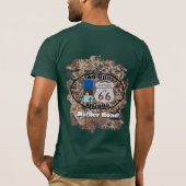 Historische Route 66 ~ Zwei Gewehre, Arizona T-Shirt (Rückseite)