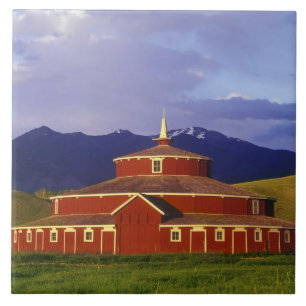 Historische Rundscheune bei Twin Bridges Montana Fliese
