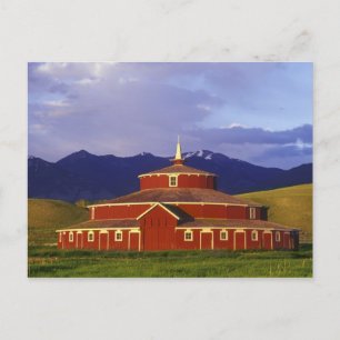 Historische Rundscheune bei Twin Bridges Montana Postkarte