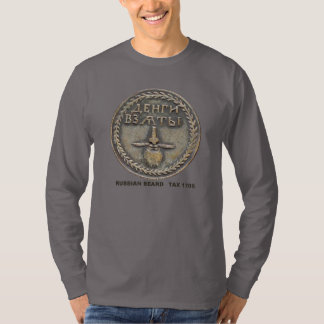 historische russische Bartsteuer Scheinc$langhülse T-Shirt