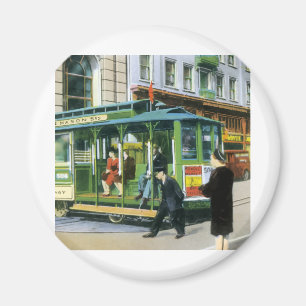 Historische San Francisco Kabelstraßenbahn Magnet