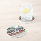 Historische Saratoga 150 am Eröffnungstag Getränkeuntersetzer (Seite)