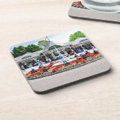 Historische Saratoga 150 am Eröffnungstag Untersetzer (Linke Seite)